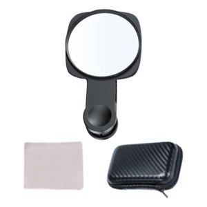 Magideal - Clip De Reflejo De Espejo De Teléfono, Clip De Espejo De Cámara De Teléfono, Accesorio De Teléfono Portátil, Dispositivo De Selfie, Reflejo De Espejo Negro