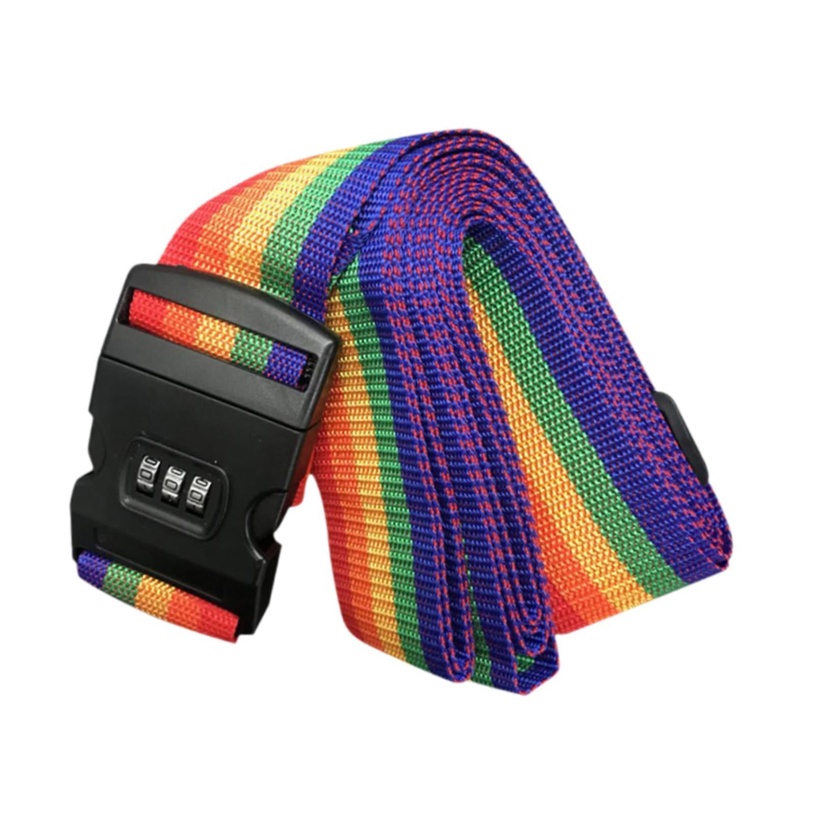 Magideal - Correa De Equipaje Para Maletas Bloqueo De La Contraseña Cinturón De Equipaje Madera Correa De Viaje Essentials Buckle Packing Strap Correa De Bloqueo