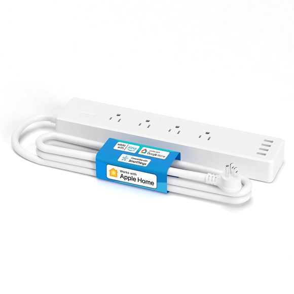 Protector contra sobretensiones WiFi Smart Power Strip, 4 tomas de corriente alterna, 4 USB