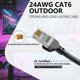 thumbnail image 2 of Cable Ethernet Jadaol Cat 6 de 3 m para exterior/interior, 10 Gbps, negro, 2 of 9