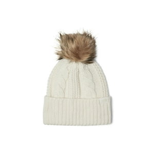Gorro The North Face Oh Mega Fur Pom Para Mujer, Color Blanco Dune