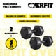 thumbnail image 2 of Mancuerna Hexagonal 5KG Par Set X2 Pesas PVC 10KG Overfit, 2 of 10