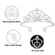 thumbnail image 3 of Tiara de cristal, corona, diadema, princesa, elegante corona con peines para mujeres, niñas, novias, bodas, graduaciones, fiestas de cumpleaños., 3 of 6
