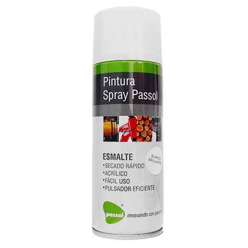 Pintura Spray Esmalte Blanco 400 Ml Passol