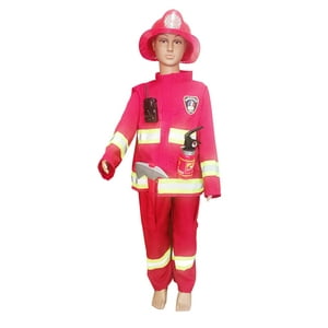 Tododisfraceschile - Disfraz Bombero Deluxe Con Accesorios Talla 10