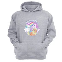 Genérico - Polerón Canguro Mi Pequeño Pony Gris Claro Talla Xl Unisex