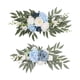 thumbnail image 2 of Paquete de 2 flores de seda, arco de boda, flores, puerta, telón de fondo floral, guirnalda de flores artificiales para fiesta, escenario, actuación, Azul, 2 of 5