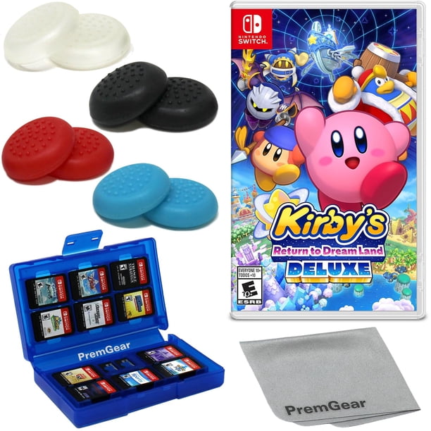 Juego Nintendo Switch PremGear Set Deluxe de Kirby + Gomas para Pulgares + Estuche + Paño