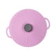 thumbnail image 5 of Tapa De Olla De Silicona Resistente Al Calor Con Asa Para Almacenamiento De Alimentos Platos Tazas Violeta 23cm, 5 of 5