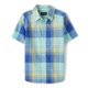 thumbnail image 1 of Camisa The Children's Place de manga corta con botones, color aguamarina 7/8, 1 of 1