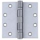 thumbnail image 1 of Bisagra Kwikset con rodamiento de bolas, 11 x 11 cm, cromo satinado, paquete de 3, 1 of 1