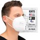 thumbnail image 1 of Mascarilla facial KN95 AccuMed E95 desechable, paquete de 20 unidades, color blanco, 1 of 8