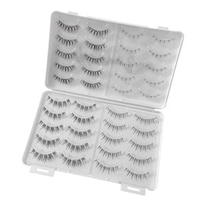 Ioensy - 20 Piezas Pestañas Postizas Aspecto Natural Diy Pestañas Artificiales Para Cosplay Boda