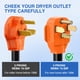 thumbnail image 3 of Cable adaptador de cargador EV Nilight de 30 A a 50 A, 4 clavijas, 10 AWG, 3 of 9