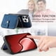 thumbnail image 5 of Funda Tipo Cartera con Correa Cruzada para iPhone 16 Pro Protección Contra Golpes Azul, 5 of 6