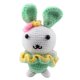 thumbnail image 5 of Paquete De Material De Bricolaje Animal Amigurumi Crochet Conejo Verde Para Adultos, 5 of 5