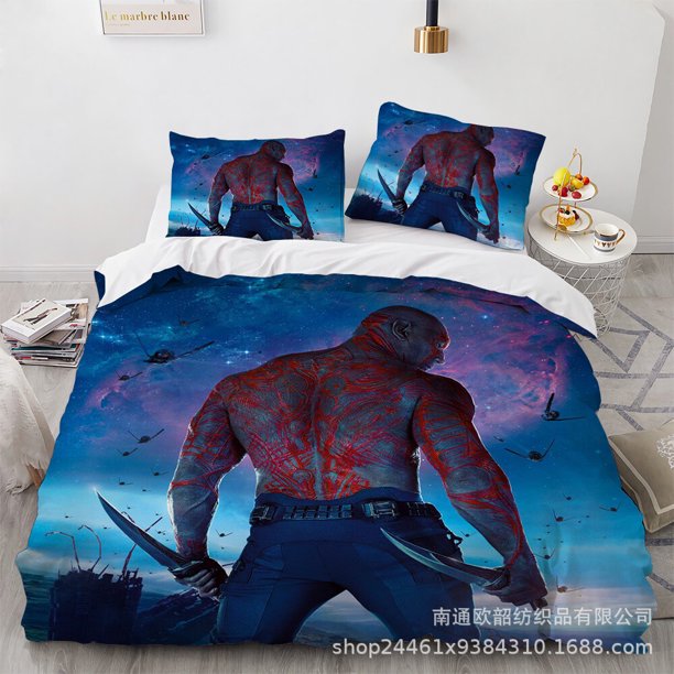 Guardians of the Galaxy Bedding Set Duvet/Comforte Cover Pillowcases Gift3-Piece Bedding Set