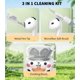 thumbnail image 4 of Funda de silicona Nimuw para AirPods 4 con diseño de vaca y mosquetón, 4 of 8