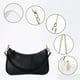 thumbnail image 3 of Bolso de mano tipo clutch con dos correas extraíbles y cierre de cremallera, tipo bandolera, tipo cartera de hombro para mujer, 3 of 7