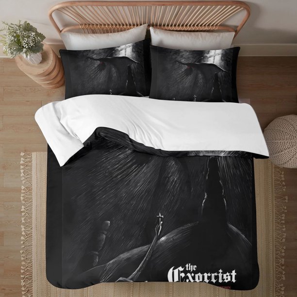 The Exorcist Soft 3D Printed Duvet Cover Bedding Set with Comforter Cover 3 Piece Set