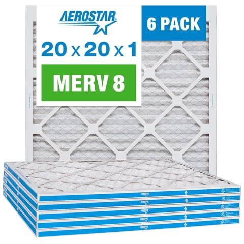 Filtro De Aire Aerostar Merv 8 20X20X1 - 6 Unidades