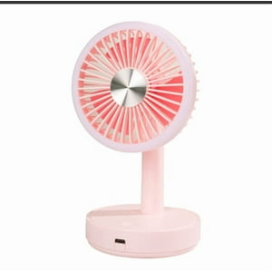 Click Ventas - Ventilador Recargable De 3 Velocidades Portátil Rosa