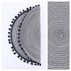 thumbnail image 2 of REGALWOVEN Juego de 6 Manteles Individuales de Poliéster para Decoración de Mesa de Cocina Resistente al Calor Manteles Individuales Limpiables Negro Gris 15*15in, 2 of 6