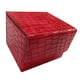 thumbnail image 5 of Caja Para Baraja De Cartas Coleccionables, Almacenamiento De Cuero PU Para álbum De Cartas De Fútbol TCG, Color Rojo, 5 of 5