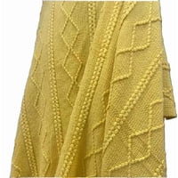 Genérico - Piecera De Cama Manta Sofá Grueso 500G Color Amarillo