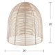 thumbnail image 5 of Lámpara colgante SEI Furniture Formosa de ratán natural 50x50x50 cm, 5 of 6