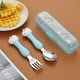 thumbnail image 3 of 304 Stainless Steel Dinosaur Baby Children's Portable Tableware Cartoon Spoon Fork Learning Training Chopsticks Fork Spoon Set, 3 of 5