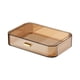 thumbnail image 4 of Organizador de tocador de estilo nórdico, bandejas de maquillaje multifunción, caja de almacenamiento de mesa, soporte de almacenamiento de cosméticos , marrón, 4 of 5