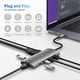 thumbnail image 1 of Estación de acoplamiento USB C 3.2, 10Gbps USB-C Gen 2, 8in1 USB C Hub, 1 of 2