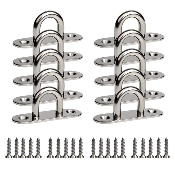 Gancho de Techo WOFTD M5 Acero Inoxidable Paquete de 10