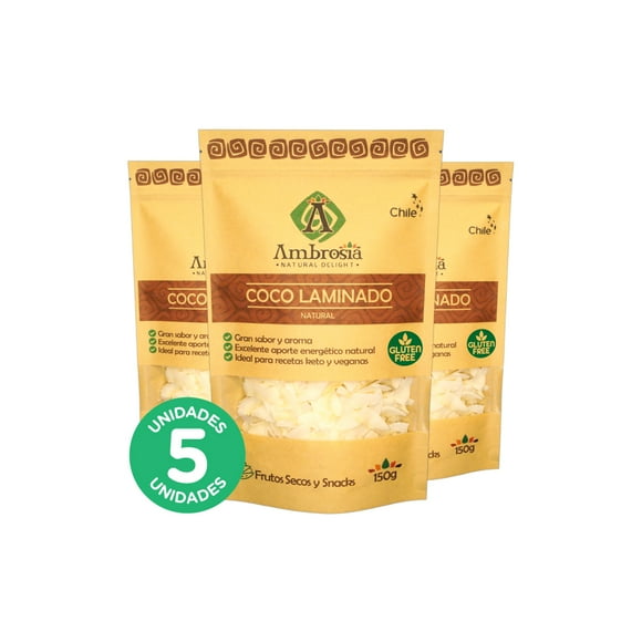 Pack 5, Coco Laminado 150gr