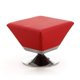 thumbnail image 1 of Ottoman Manhattan Comfort Diamond giratorio 360° de piel sintética roja, 1 of 6