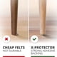 thumbnail image 4 of Protectores de fieltro para muebles X-Protector, 235 piezas, protectores para pisos de madera, 4 of 6