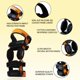 thumbnail image 3 of Rodillera KGOI ELITE talla 9 naranja, con bisagras de soporte, 3 of 7