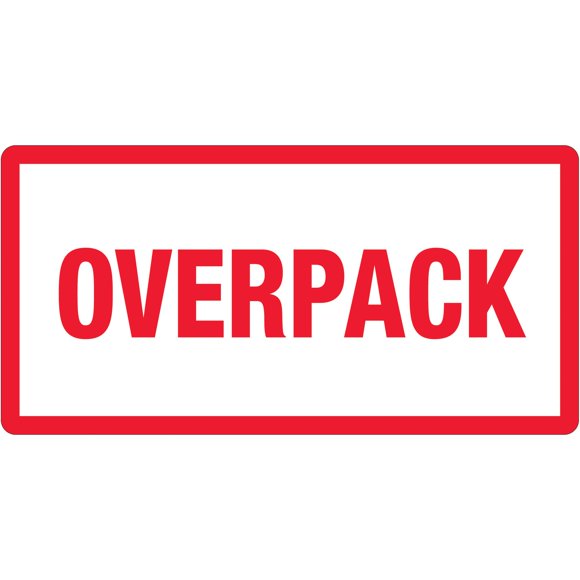 Etiquetas Top Pack Supply 9x15 cm Rojo/Blanco 500 por rollo