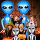 thumbnail image 2 of Gigante inflable de Halloween Alien Zhanmai de 160 cm y 90 cm, 4 unidades, 2 of 3