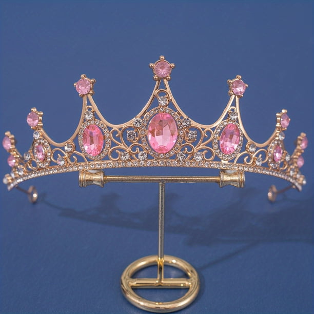 Elegant Vintage Baroque Crystal Tiaras - Perfect for Halloween, Bridal, and Special Occasions