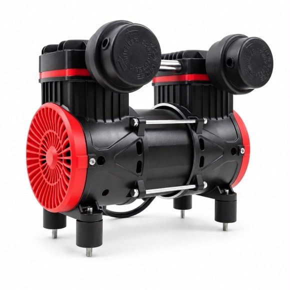 Motor Para Compresor Silencioso 600w Doble Pistón Oil Free Negro 50hz Monofásica