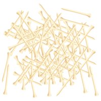 Magideal - 100 Uds. Tees De Golf De Madera Barniz A Granel Tees De Golf De Madera Resistentes Al Desgaste Que Reduce La Fricción Soporte En T Para Pelota De Golf 83Mm