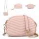 thumbnail image 1 of Riñoneras 3 en 1 de moda para mujer, elegantes bolsos de hombro con correa de cadena, pequeñas riñoneras para mujer, versátiles bolsos de mano para adolescentes, color rosa, 1 of 6