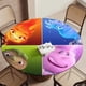 thumbnail image 5 of Elementos-theme Fitted Round Tablecloths Elastic Edged Table Covers Waterproof Table Cloth for Kitchen Holiday Party Tables Decor 150cm, 5 of 6