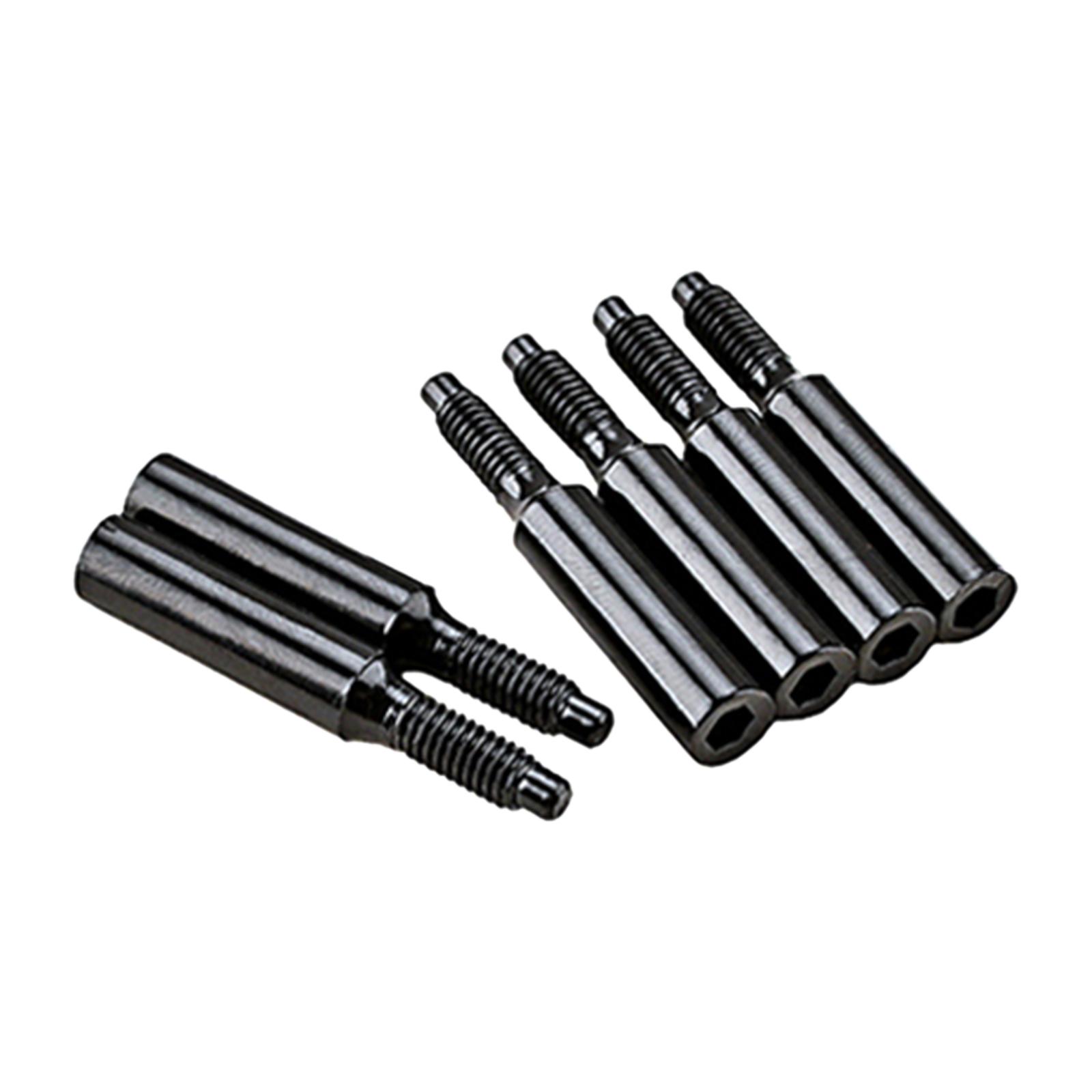 Magideal - 6 Uds Guitarra Doble Balancín Puente Sillín Varilla Roscada Guardabarros Moderno Trémolo Cadena Tornillos Especiales Máquina Sistema De Puente Astilla