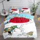 thumbnail image 1 of The Adventures of Tintin Bedding Sets,Cartoon Manga Tintin et Milou Duvet Cover Set,Children Quilt Cover 2-3 Pieces Sets Bed Sheets, 1 of 5