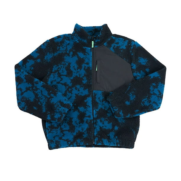 Poleron Niño Teen Sherpa Negro Corona