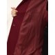 thumbnail image 5 of INSPIRE CHIC Abrigo de Invierno para Mujer con Cuello Peter Pan, Corte en Línea A hasta el Muslo, con Botonadura Simple, Talla L, Color Burdeos, 5 of 6