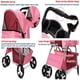 thumbnail image 5 of Coche Paseo Mascota Plegable Portátil 4 Ruedas Rosado, 5 of 6